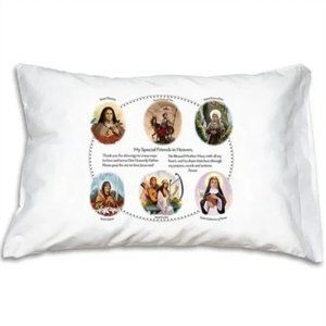 3/$25 Patron Saints Prayer Pillowcase Catholic Gifts
